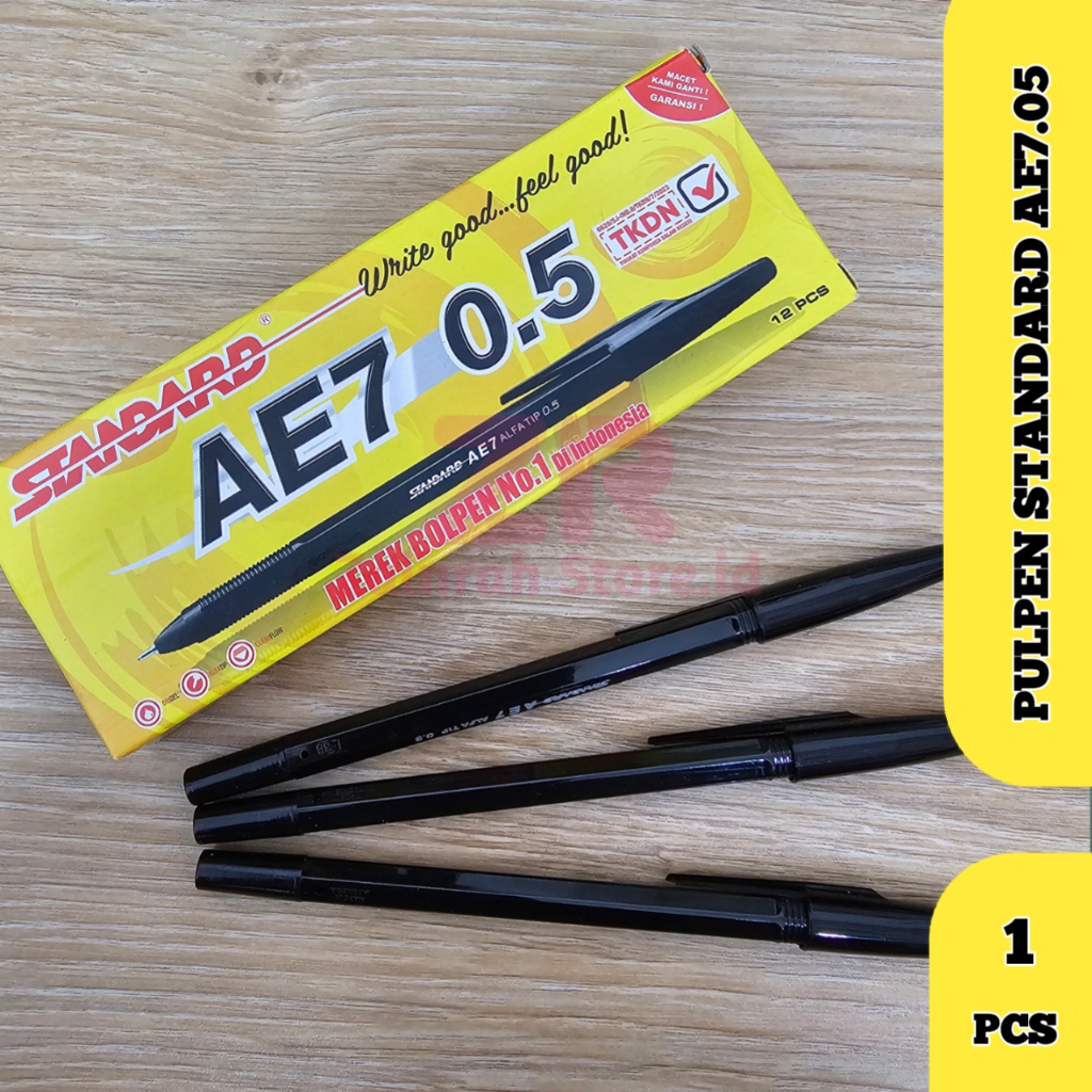 

(1 PCS ) Pulpen Standard Bolpen Ball Point AE7 0.5mm Super Smooth