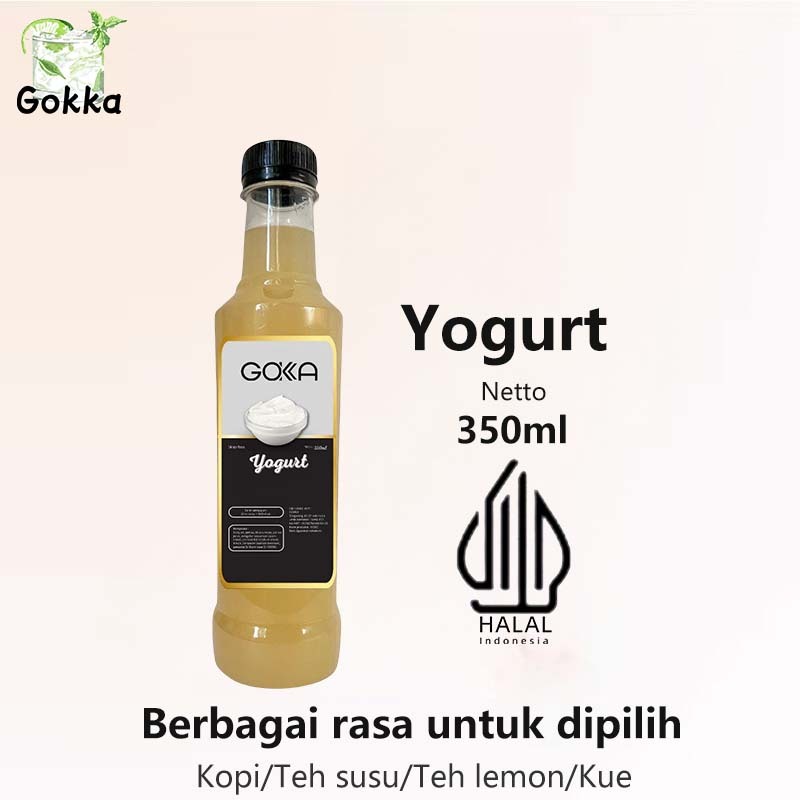 

Gokka Yogurt Sirup 350ml - Delicious Yogurt Flavor Syrup / Sirup Yogurt