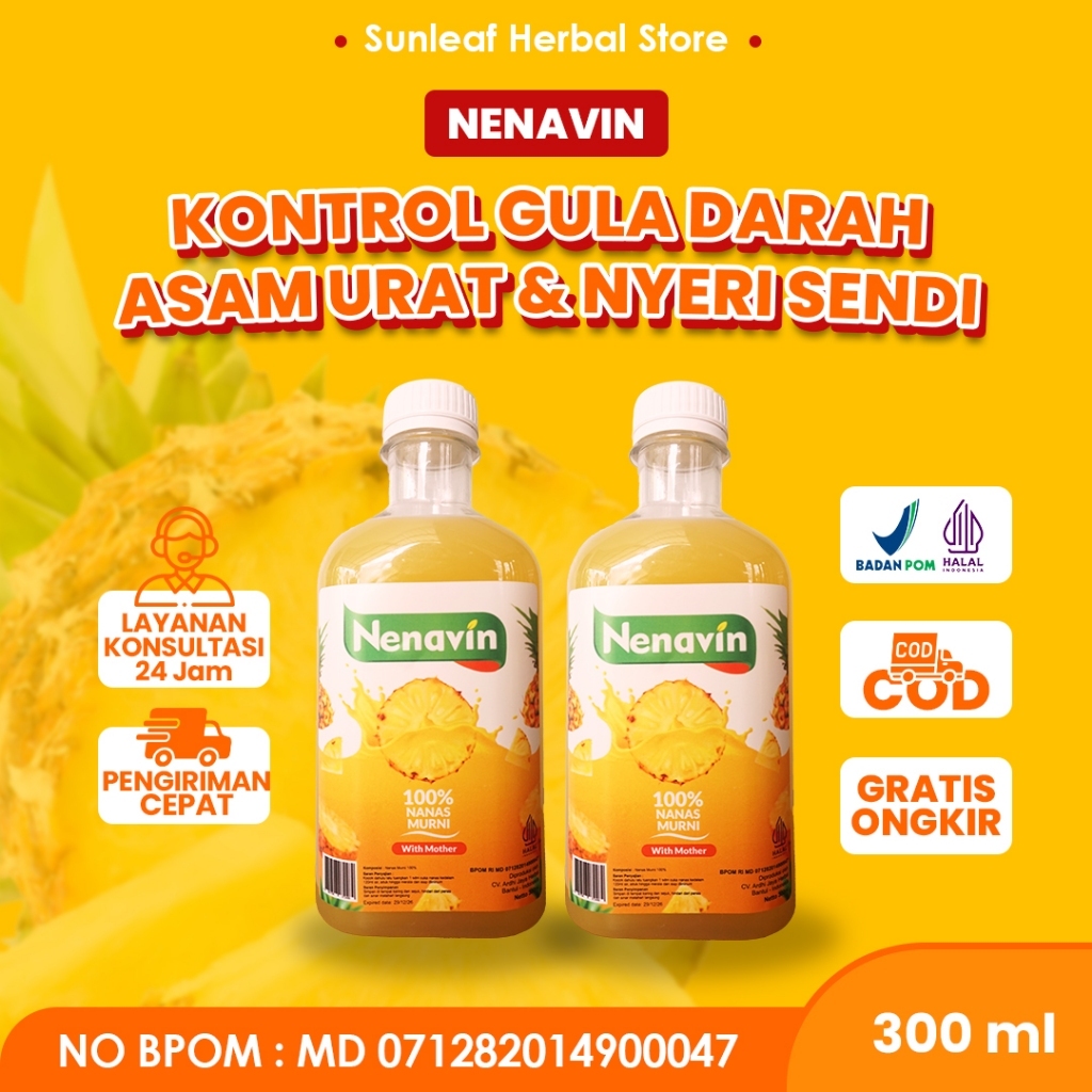 

Atasi Gula Darah & Asam Urat dengan Cuka Nanas Murni Nenavin | 100% Alami – BPOM