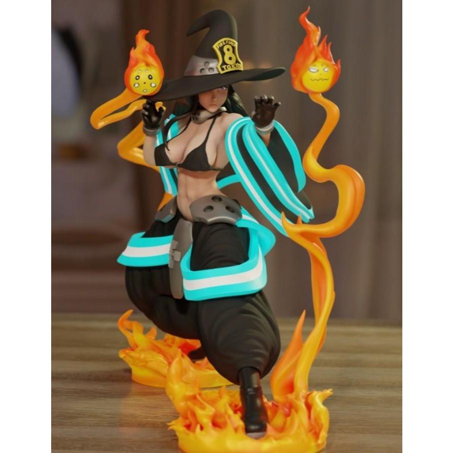Maki Oze Fire Force resin kit figure - 1/6 normal