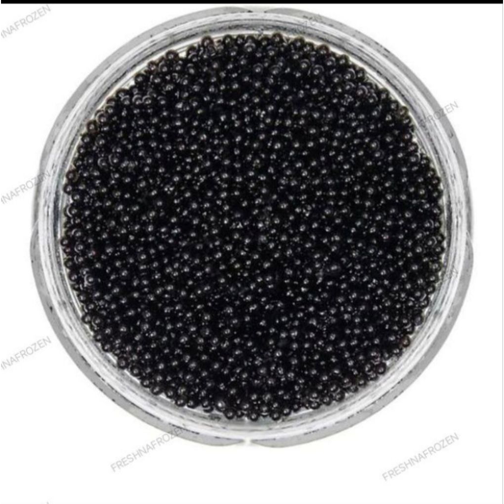 

Tobiko black-25gr-repack-telur ikan-caviar