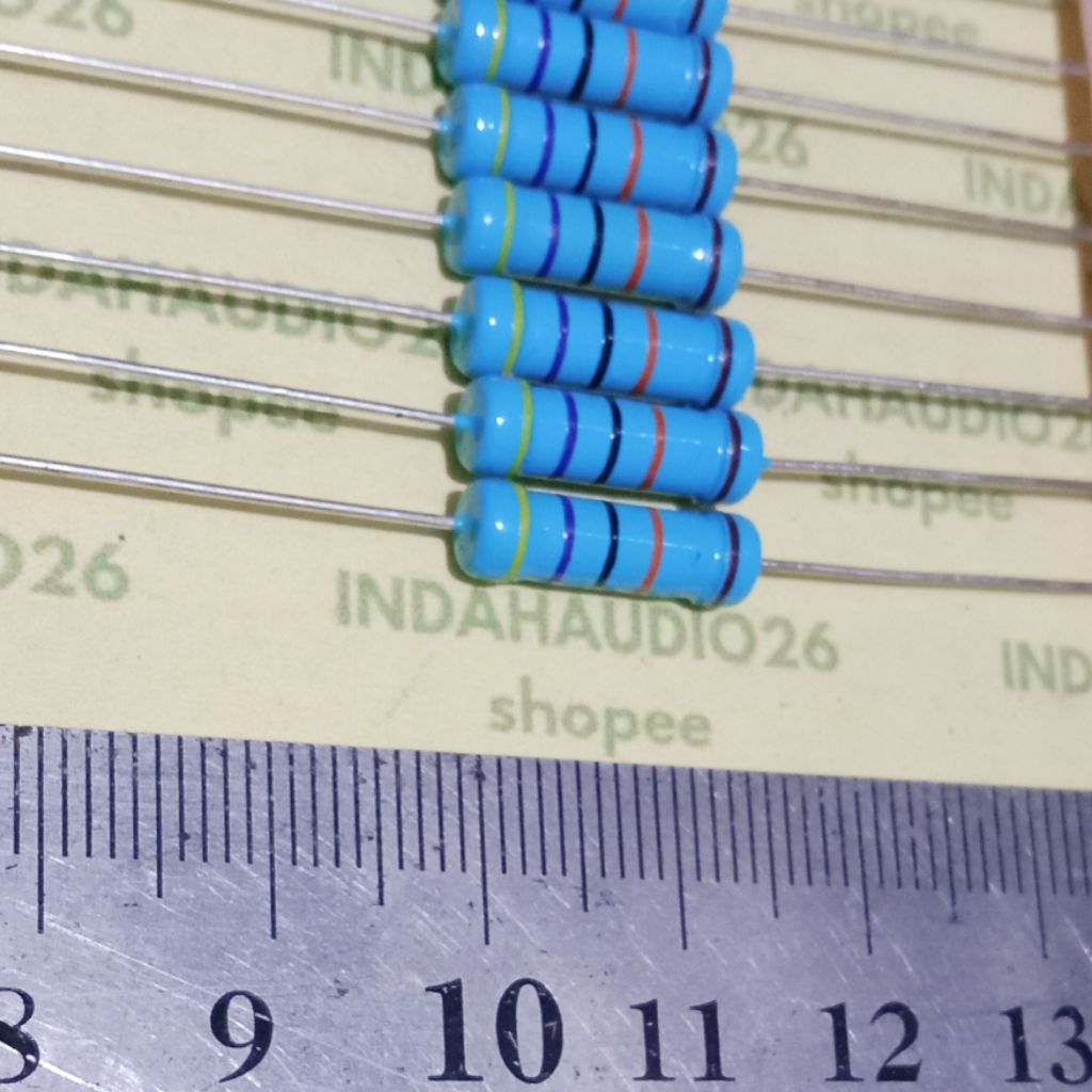 metal film 470K 2W 1% resistor 470k  2 watt  470 kilo ohm 2 w 2watt 1 persen 470 k 2w