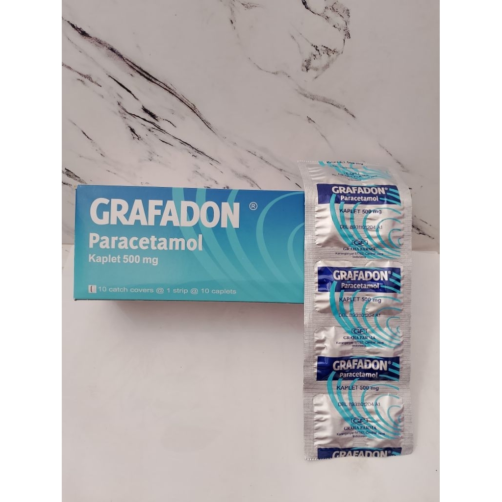 GRAFADON 500MG /  Paracetamol / 1 strip 10 kaplet