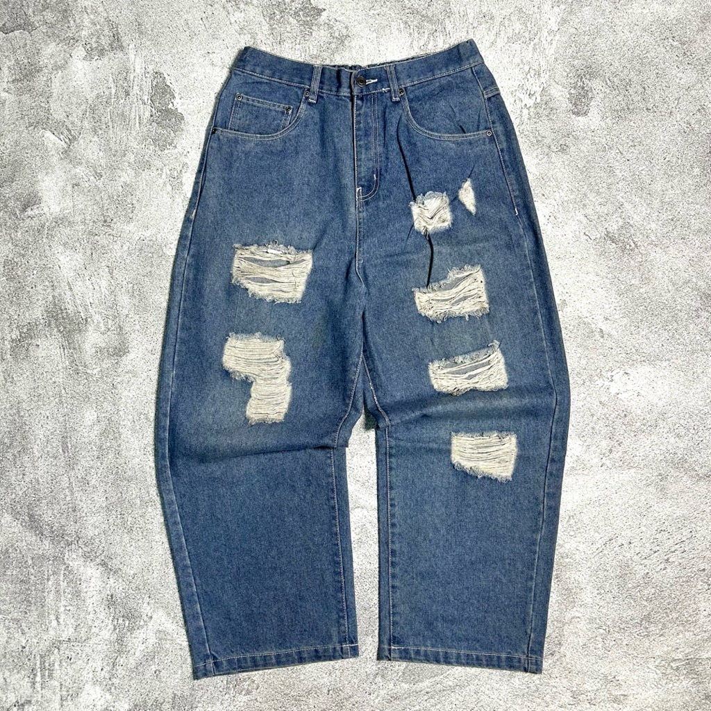 Vtg y2k Jungle Storm Baggy Repead