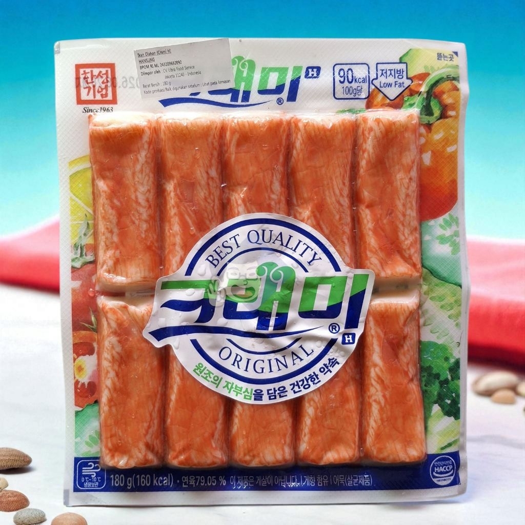 

Hansung Crami H Crabstick Import dari Korea 180 Gram / Crab Stick Murah