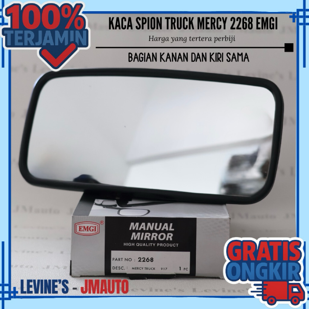 Kaca spion Mercy truck EMGI 2268 (harga perbiji) / kaca spion truk Mercy