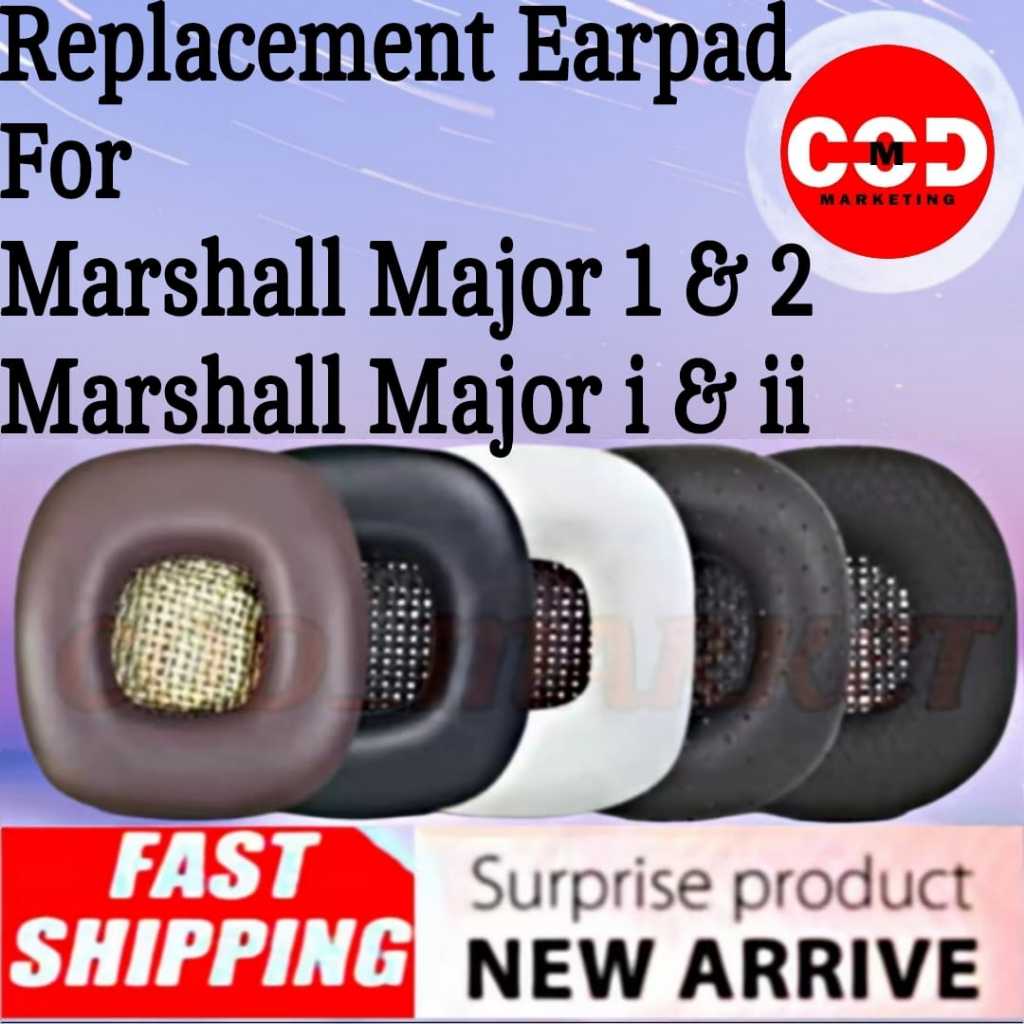 Bantalan Earcup Foam Earpad Cushion Marshall Major 1 & 2 - Marshall Major i & ii - Marshall Major1 M