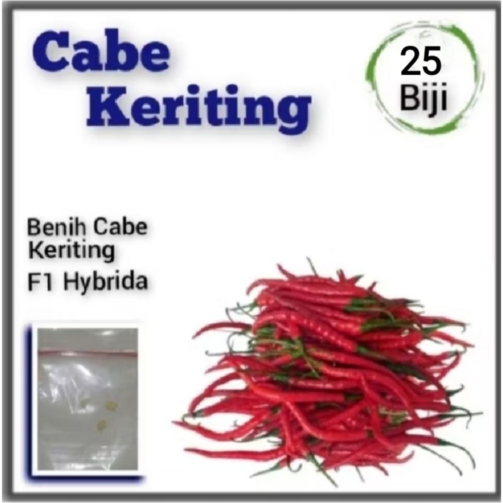 Bibit Cabe Keriting Hibrida F1 CMK TAVI Benih Cabai Super Sayuran