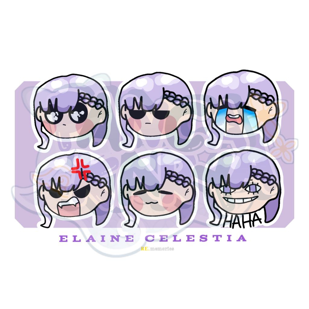 

Sticker Elaine Celestia Short Hair Version