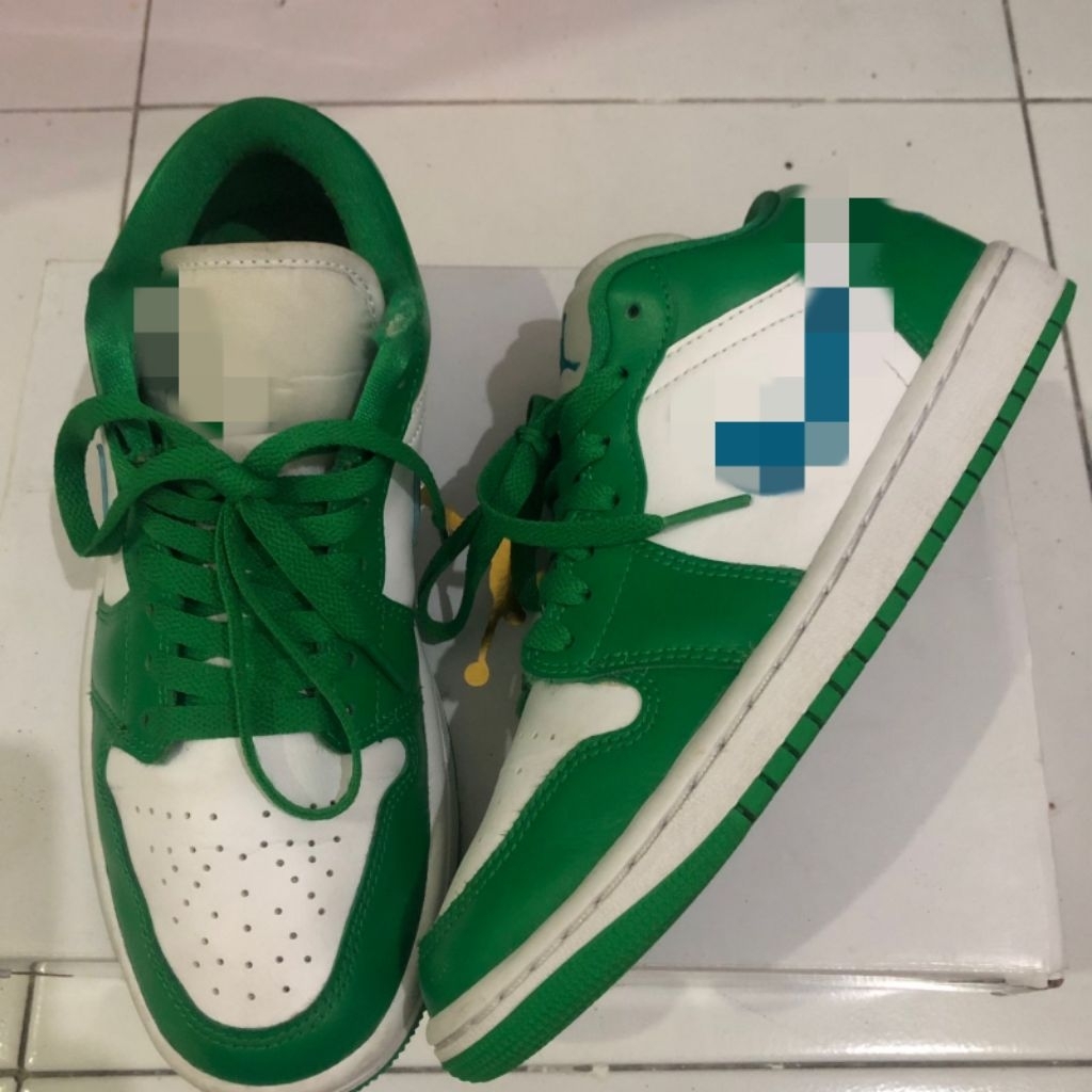AJ 1 Low Putih Hijau Cakepp