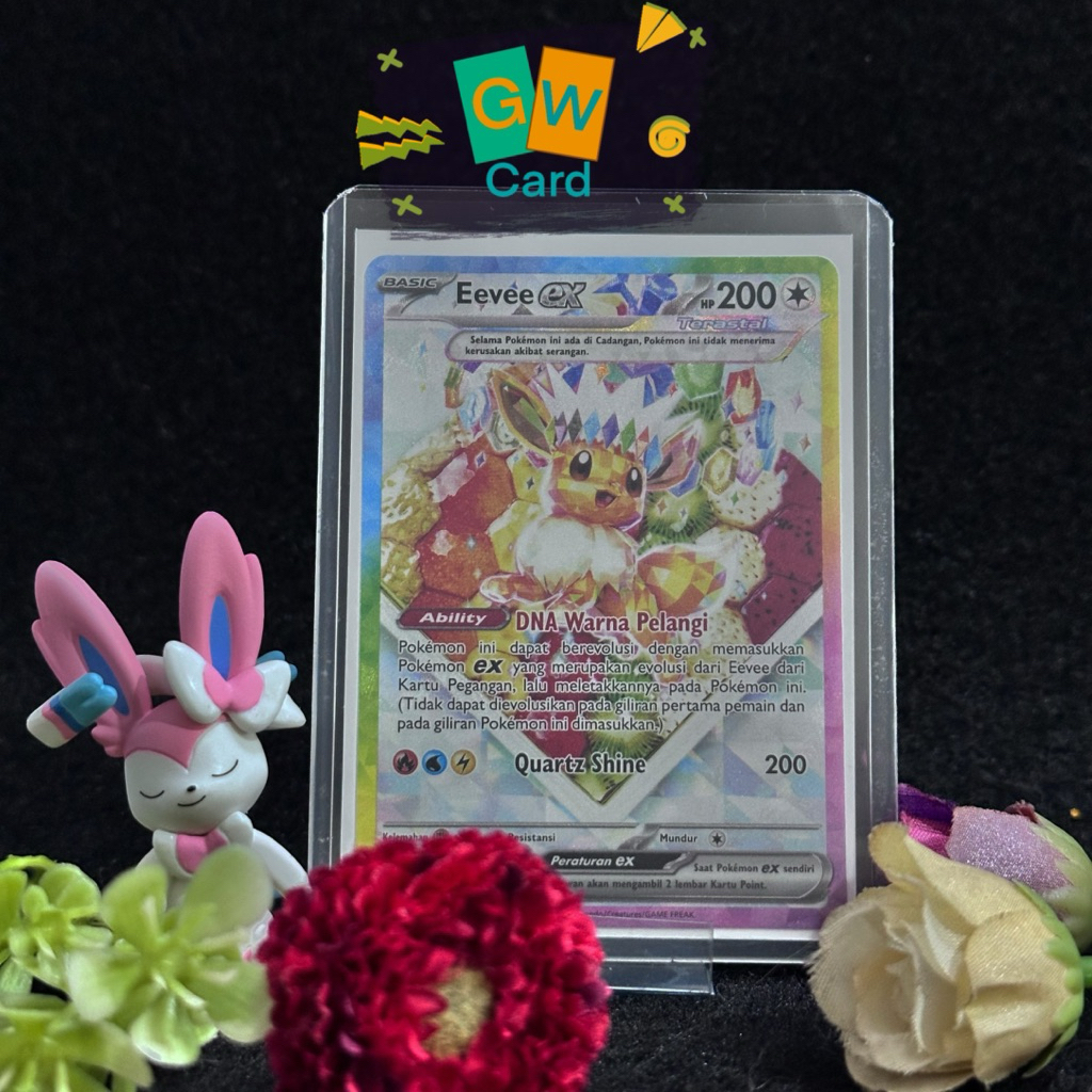 Kartu Pokemon Eevee Cake SAR murah original