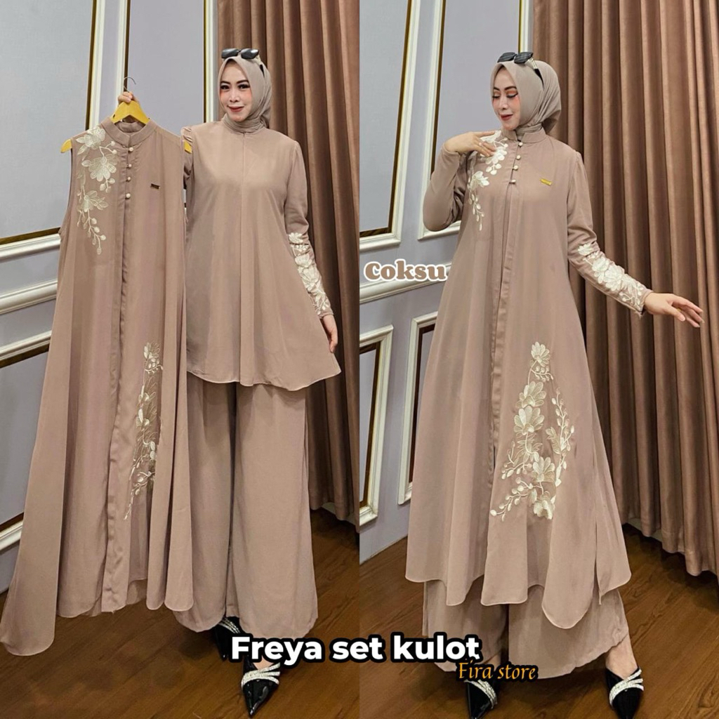 ONE SET 3 IN 1 (ATASAN,CELANA,OUTER) stelan terbaru wanita kekinian stelan buat pesta mewah