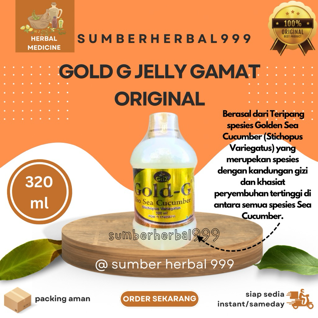 Gammat Gold G Gammat Jelly Gold G 320ml Tripang Emas Sea Cocumber