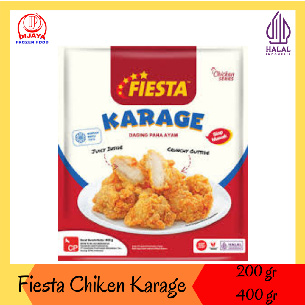 

Fiesta Chiken Karage Original & Spicy - Chiken Karage ukuran 200gr & 400gr
