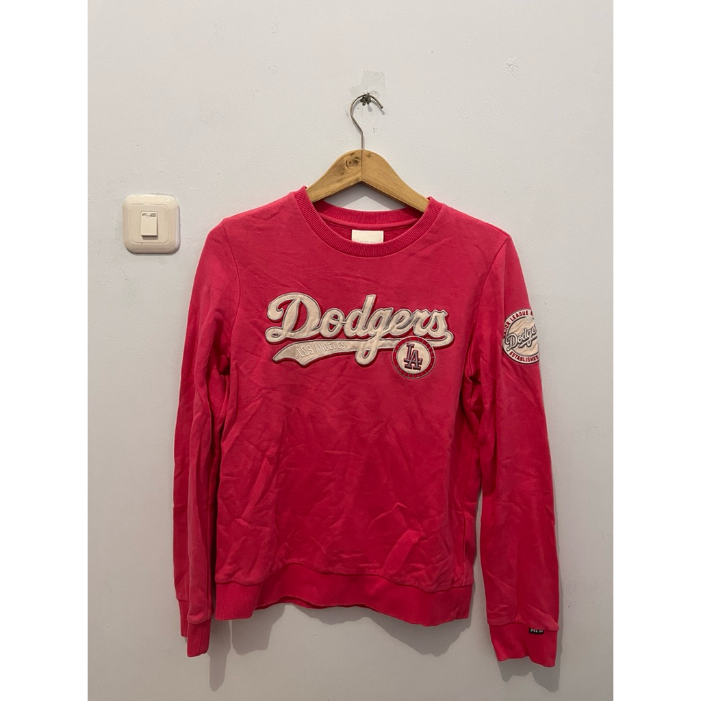 Sweater MLB Dodgers Bordir Second