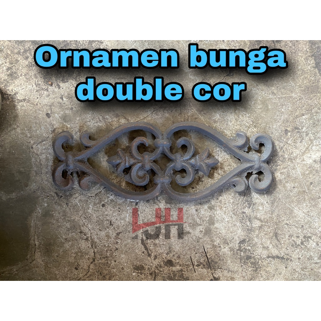 Tombak pagar besi cor model variasi pengaman pintu pagar besi tempa.