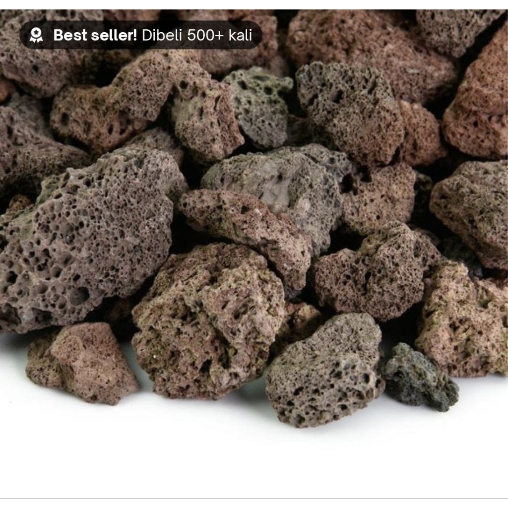 LAVA ROCK 1KG LAVAROK BATU LAVA MEDIA FILTER AQUARIUM