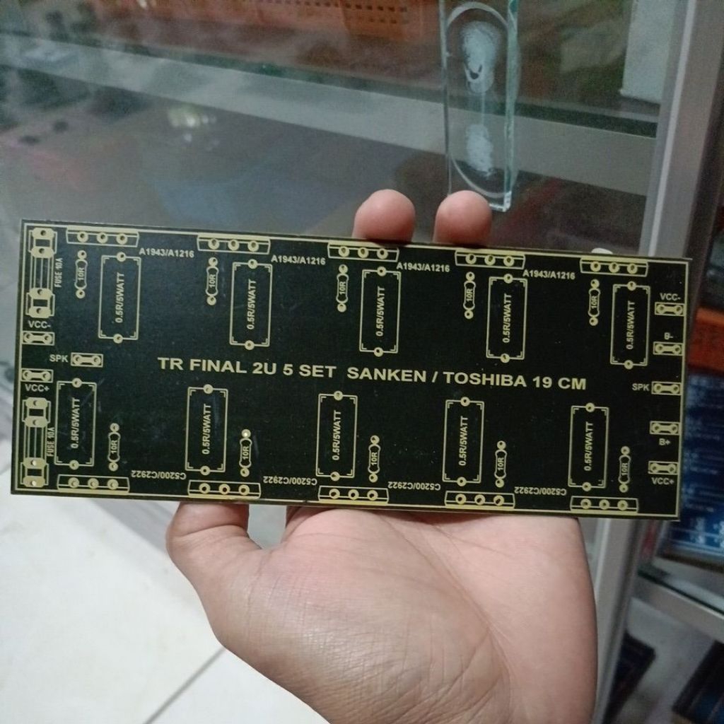 Pcb Tr Final 2U 5set Sanken 19 x 7.5cm Pcb final 5 set sanken 2U panjang 19cm
