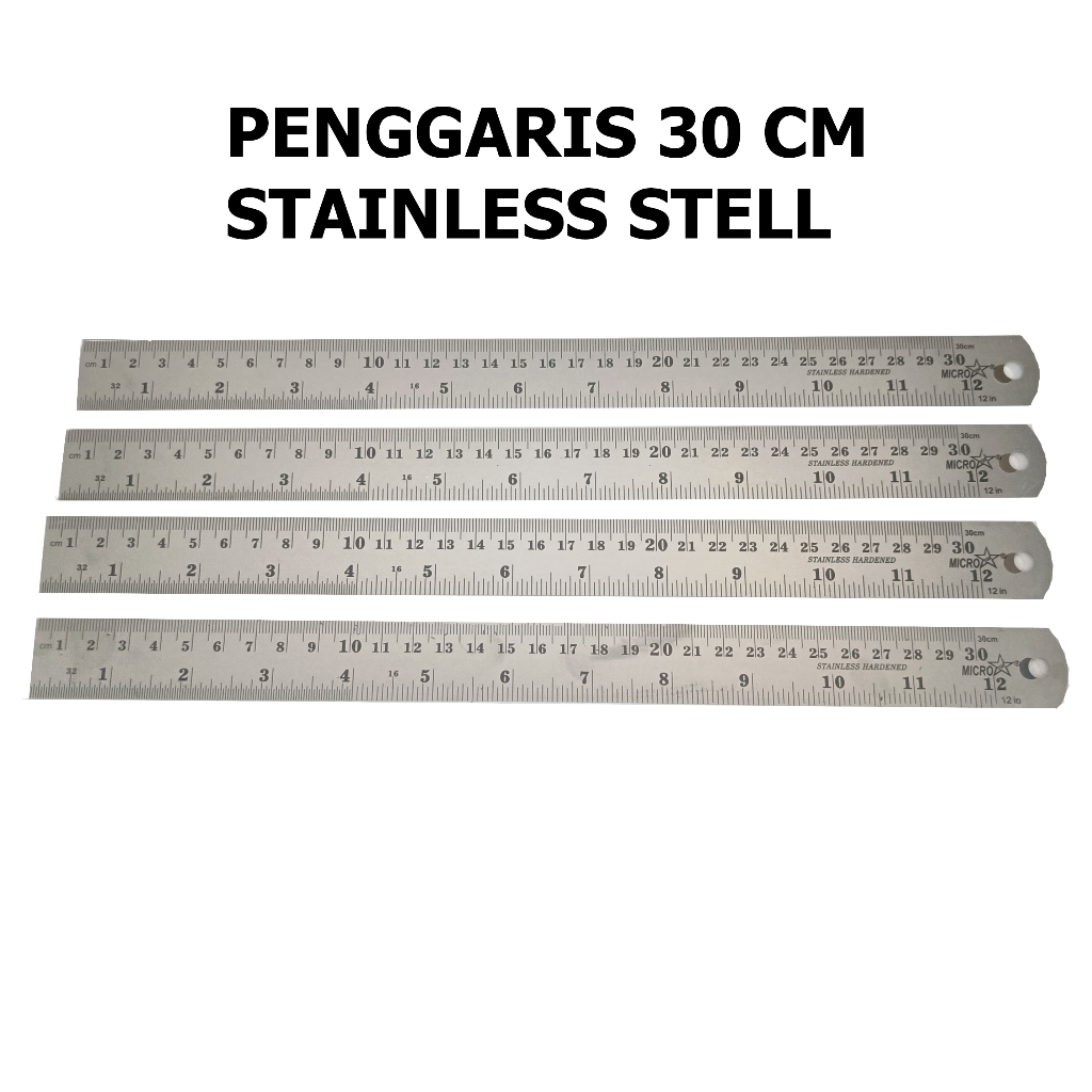 

PENGGARIS STAINLESS STEEL MICROSTAR 30 CM