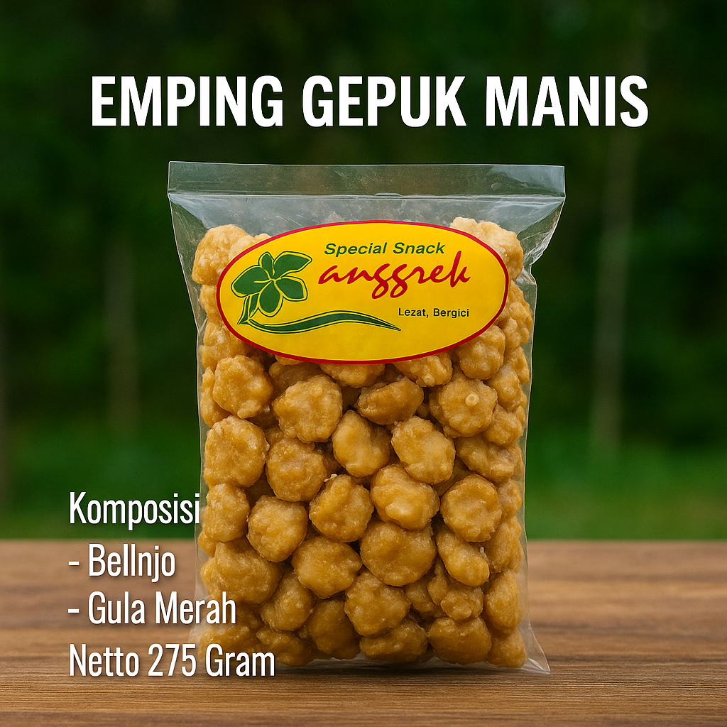 

Emping Gepuk Manis Spesial Snack