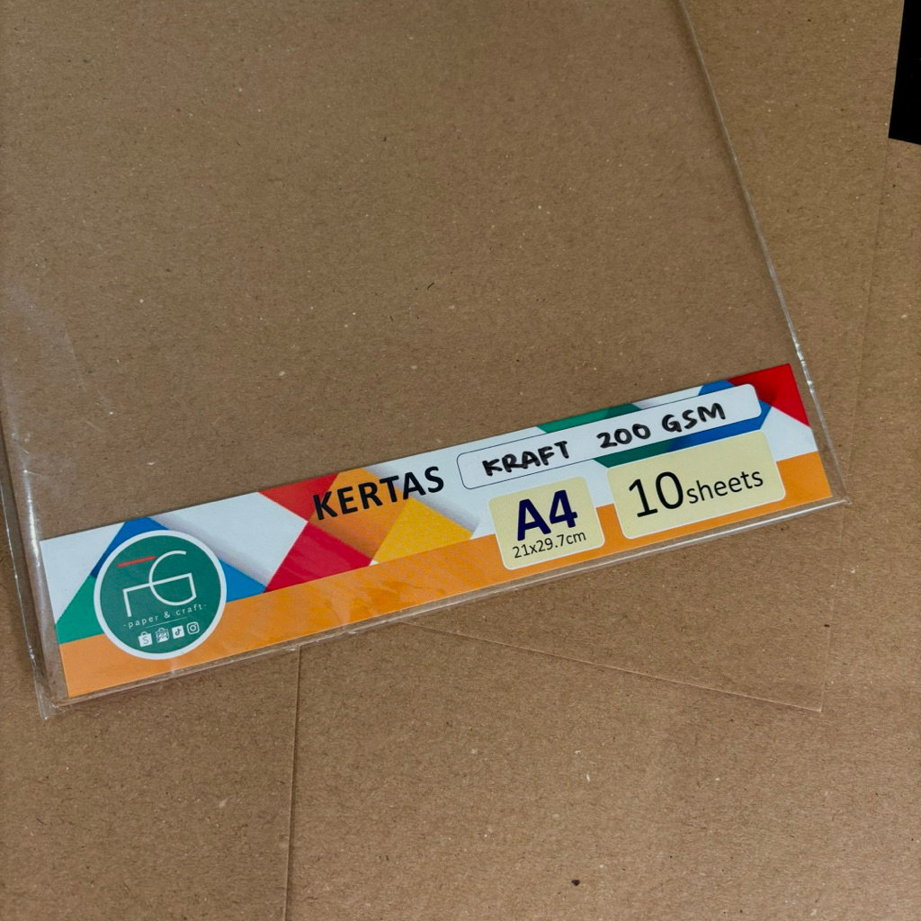 

Kertas Kraft Liner 10pcs A4 by fgpaper