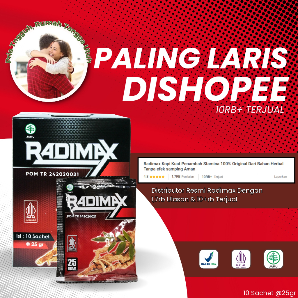 

Radimax Kopi Kuat Penambah Stamina 100% Original Dari Bahan Herbal Tanpa efek samping Aman