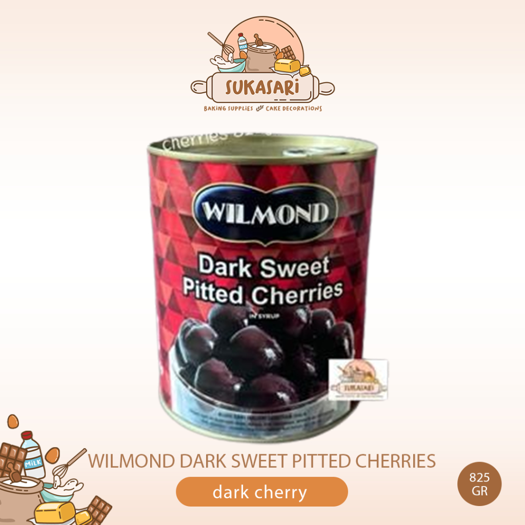 

Wilmond Dark Sweet Pitted Cherries 825gr ceri hitam gelap Dark cherry wilmon dark cherry kaleng