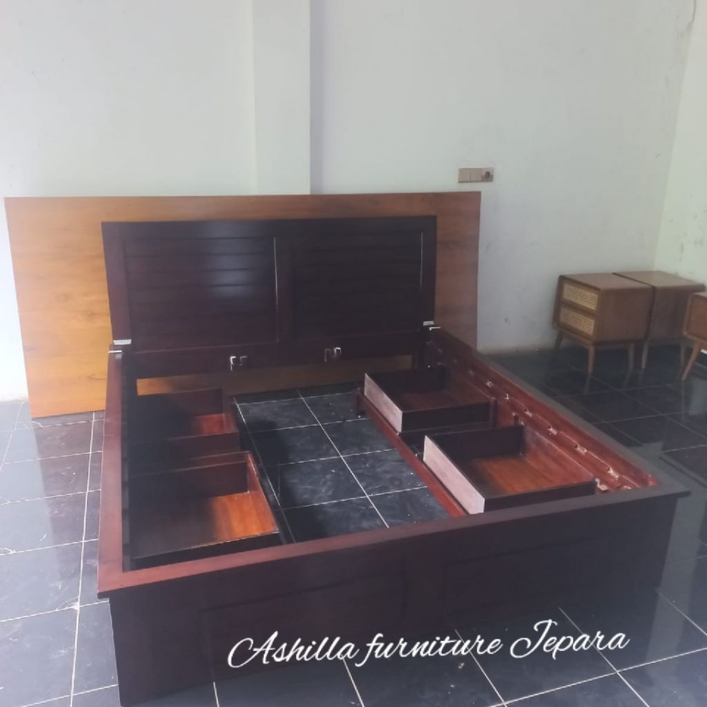 tempat tidur minimalis.tempat tidur minimalis jati.tempat tidur laci.dipan.tempat tidur.dipan laci.
