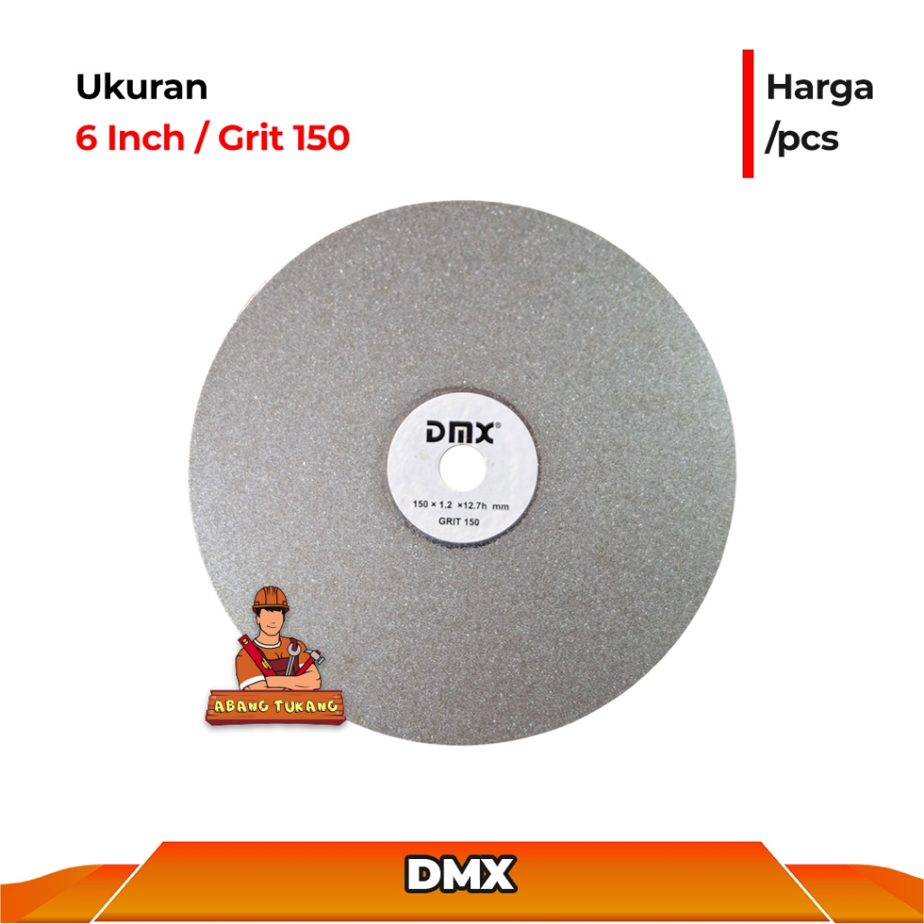 6 pcs Mata Amplas Intan 150mm DMX Amplas Batu Akik DMX Diamond Disc 6 INCH