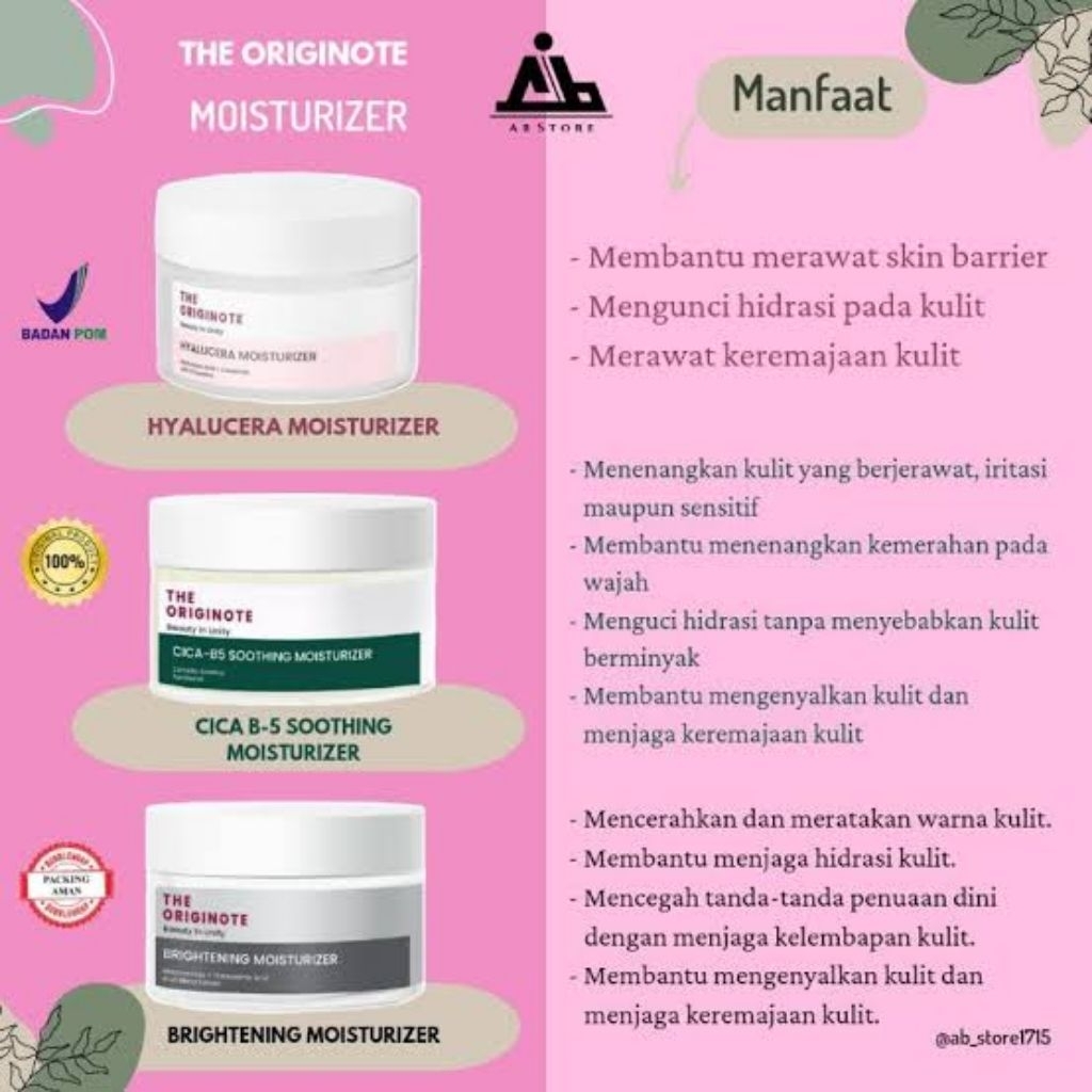 The Originate Hyalucera Moisturizer