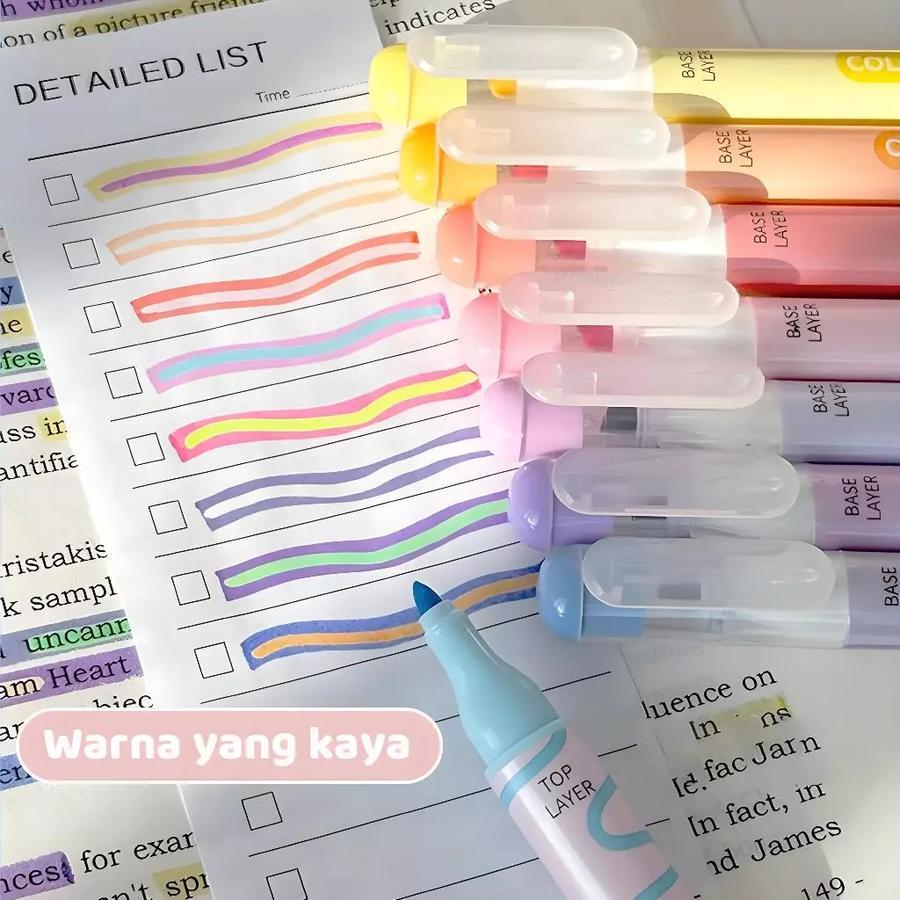 

Stabilo Pastel Aimilo 1 Set 6 Pcs Menumpuk Stabilo Highlighter 2 Sisi 6 Pcs 12 Warna Stationery