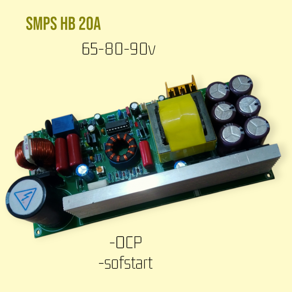 SMPS 20A CT 75v,80v,90v Full OCP, SOFSTART max 2000w power supply all class