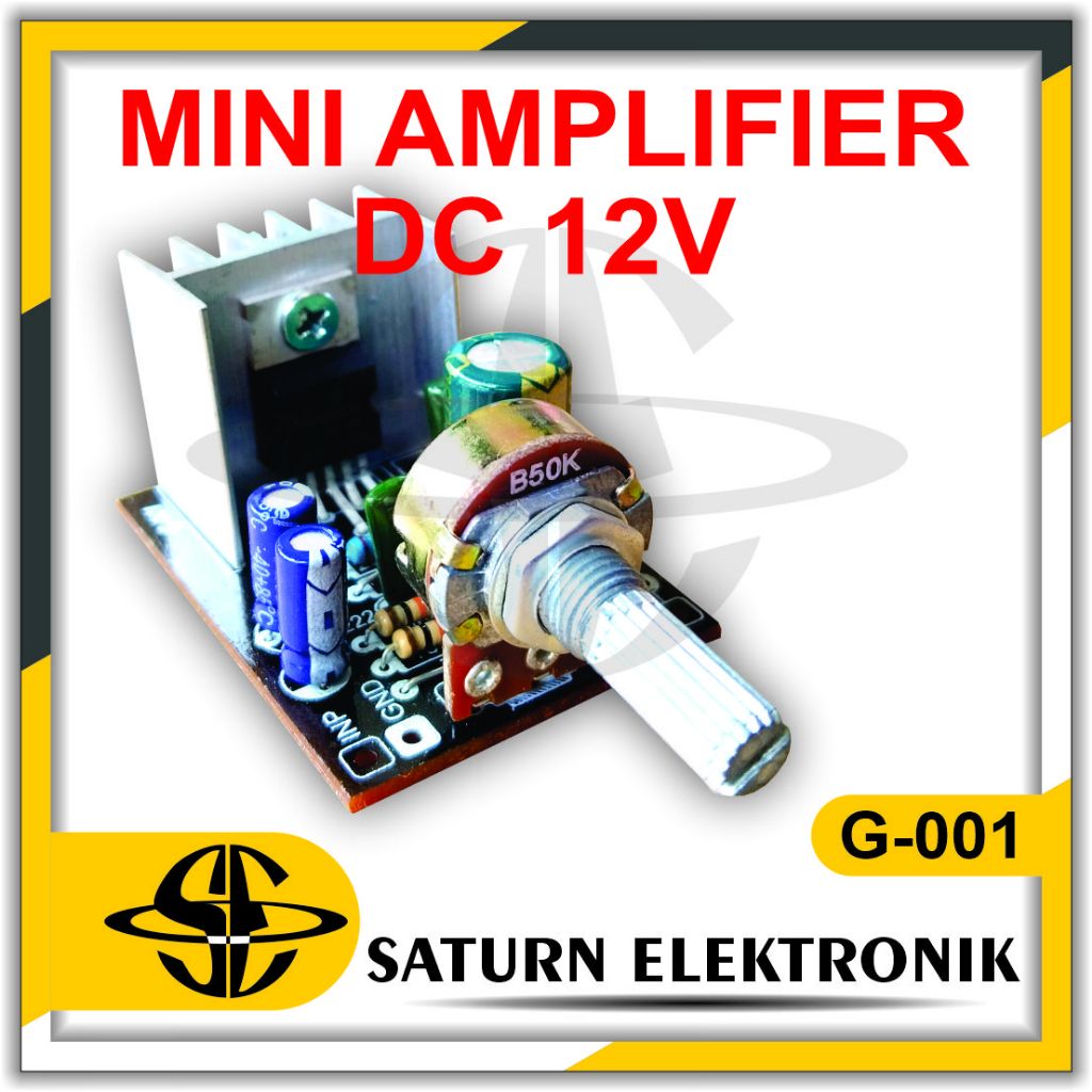 Kit Power Mini Amplifier DC 12V G-001