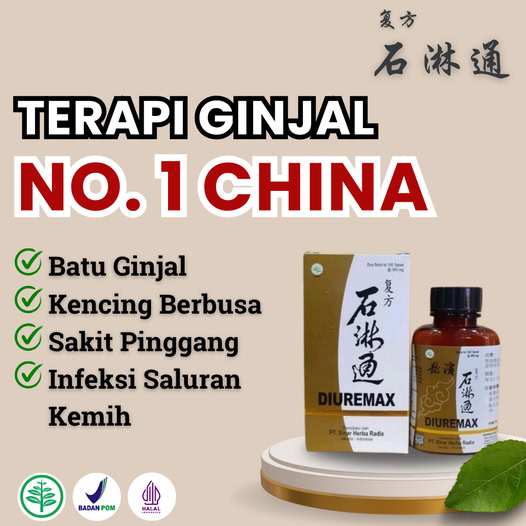 DIUREMAX Asli BPOM | Solusi Batu Ginjal, ISK, Kencing Berbusa, Nyeri Pinggang, Kreatin Tinggi, Bengk