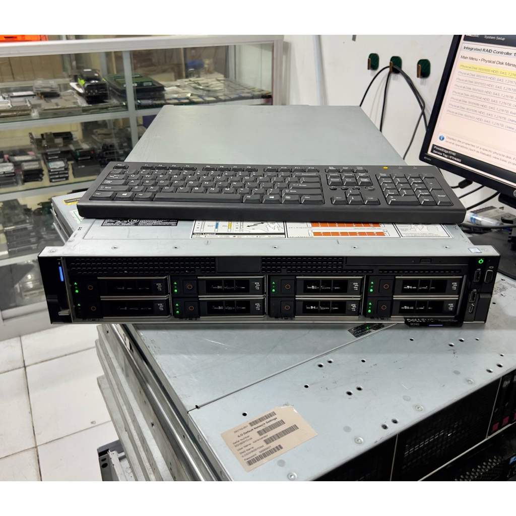 Server Dell EMC PowerEdge R740 - Dual Xeon Gold 6252 / 1TB RAM / 64TB SAS RAID / Siap Tempur