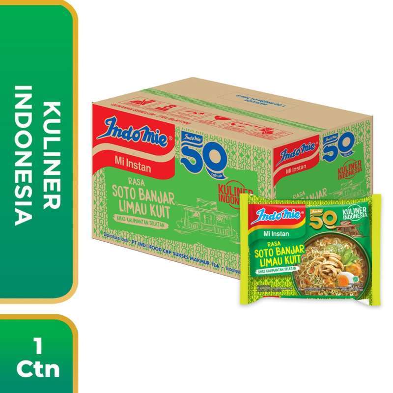 

Indomie Soto Banjar Limau Kuit 1 DUS / Indomie Soto Banjar Limau Kuit 75 Gr Khas Kalsel 1 DUS