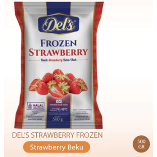 

Dels Strawberry 500gr - Frozen Mart Manado (Frozen Food Manado)