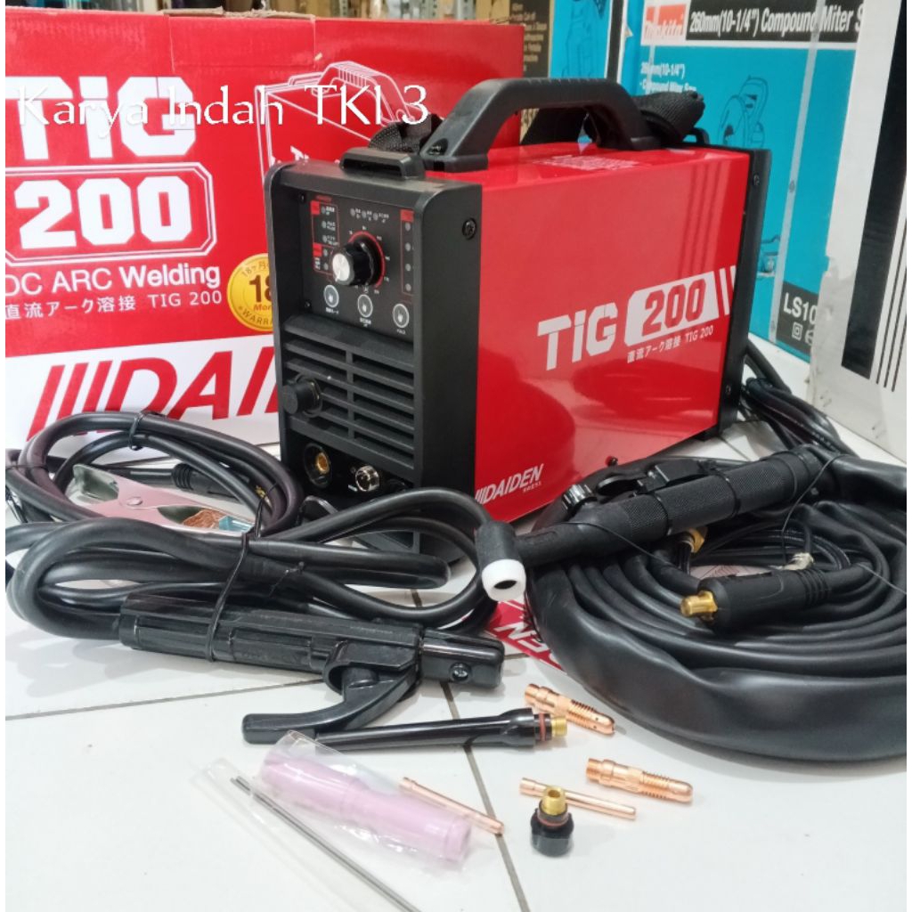 Daiden TIG200 PULSE Trafo Welding Inverter Machine Mesin Las TIG 200 P Pulse JAPAN