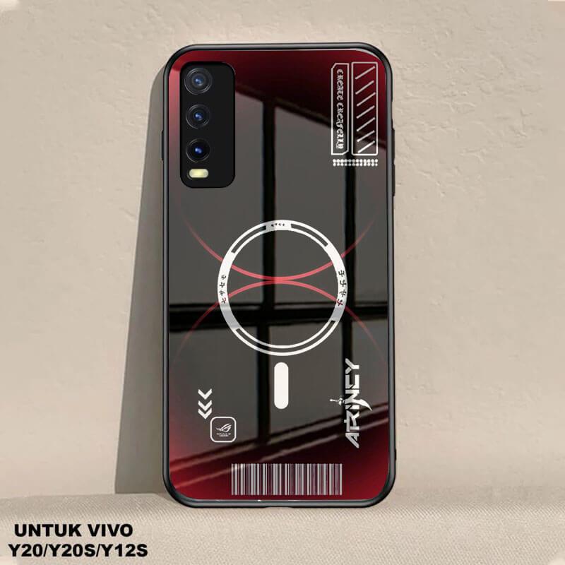 (G75) Softcase Glass Kaca For VIVO Y20 / VIVO Y20s /  VIVO Y12s TERBARU 2025 Case Hp Terbaru Anti Ai