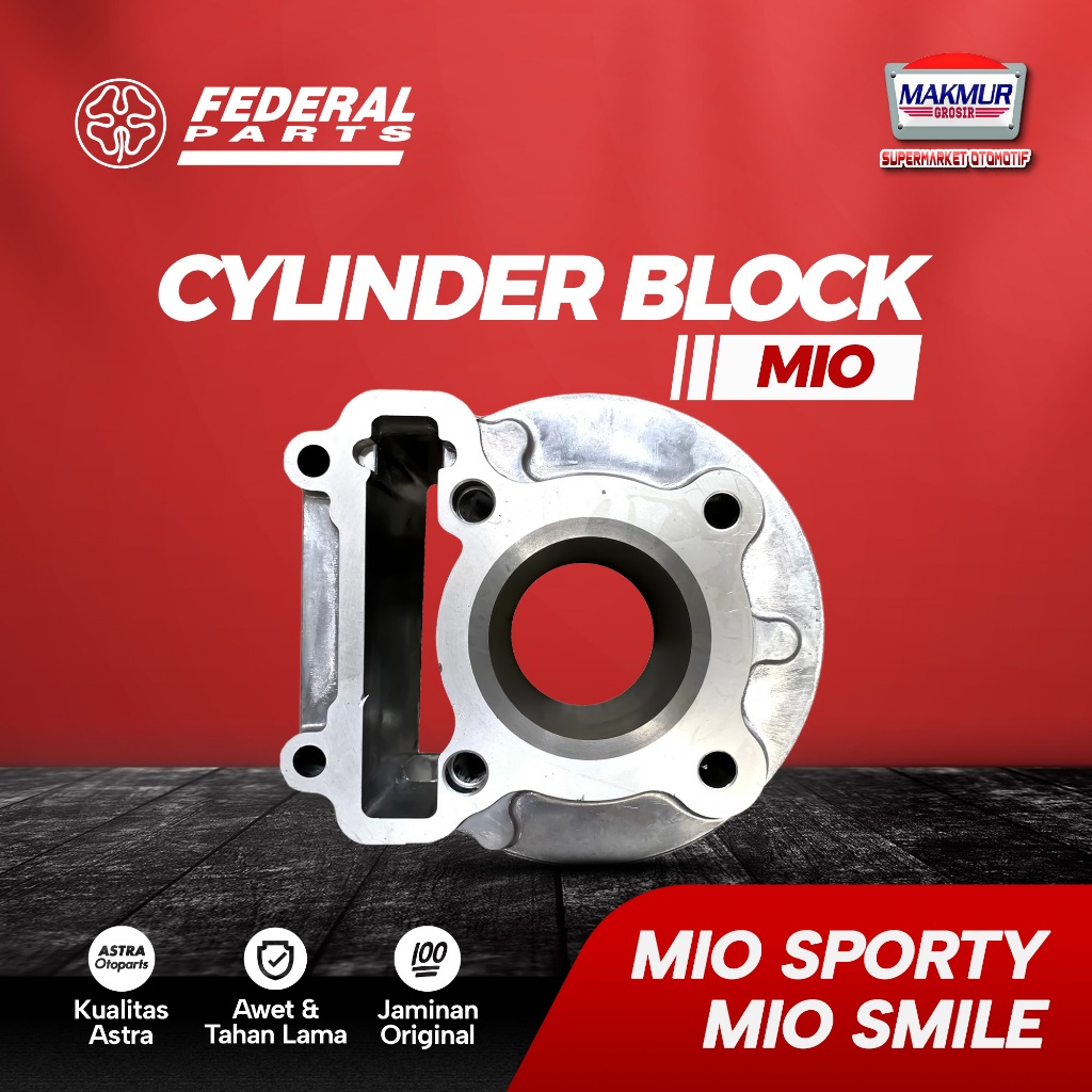 BLOK BLOCK SEHER SET KOMPLIT Mio Sporty/Smile Original Federal