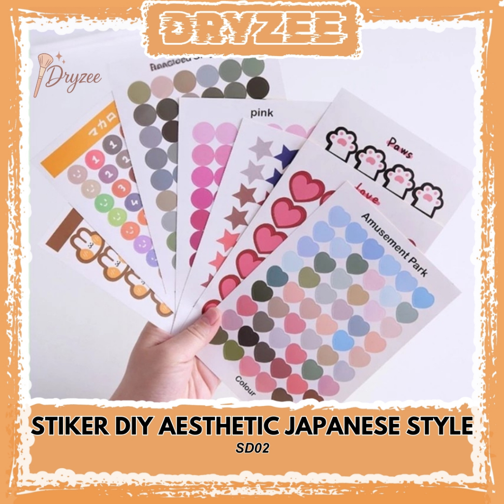 

Stiker DIY Aesthetic Nomor Angka Japanese Style - SD02