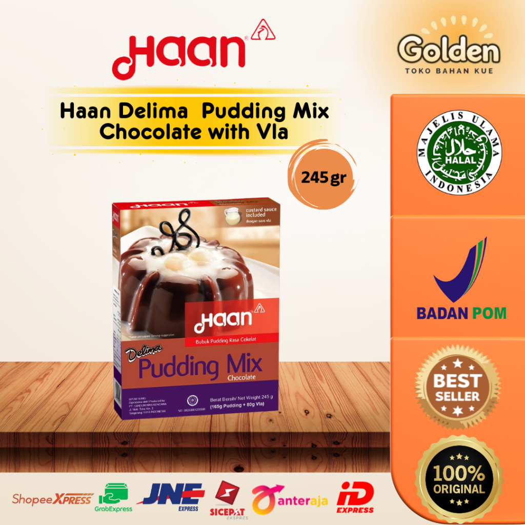 

Haan Delima Pudding Mix Chocolate with Vla