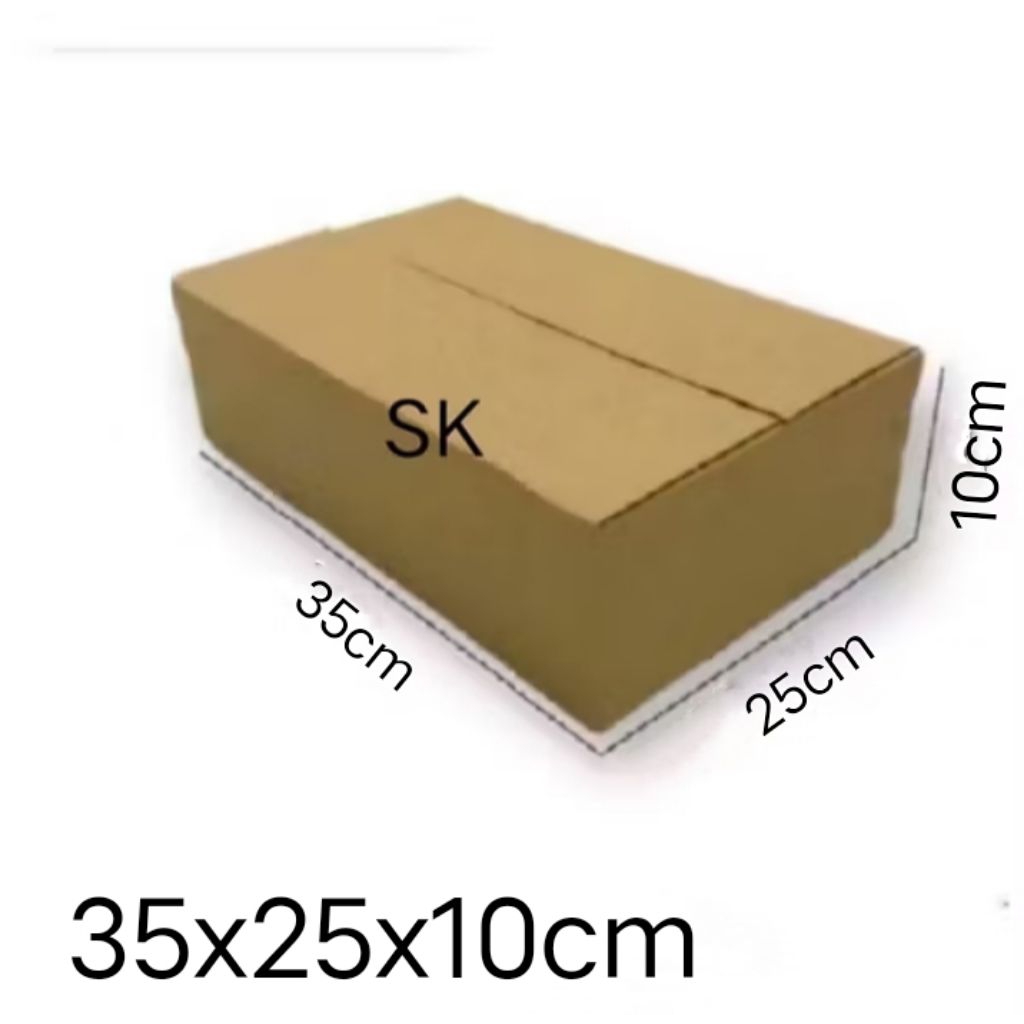 

kardus box Ukuran 35x25x10 cm single wall polos