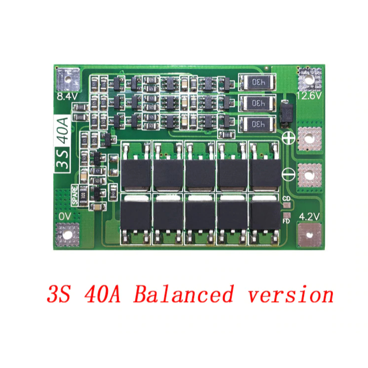 BMS 3S 20A 40A 60A Balanced Lithium Battery Protection Board