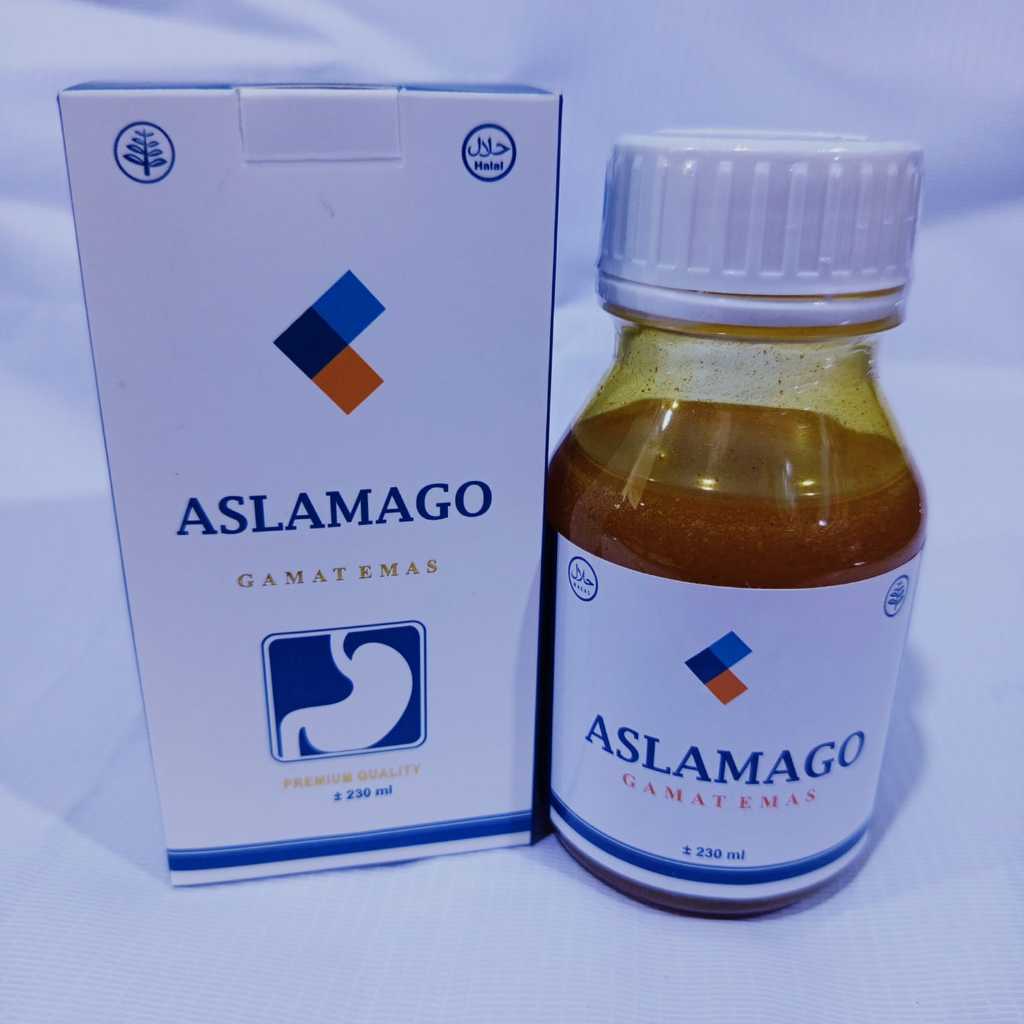 Madu ASLAMAGO Gamat Emas - Solusi Masalah Lambung - Obat Maag dan Asam Lambung 100% ORIGINAL I MADU 