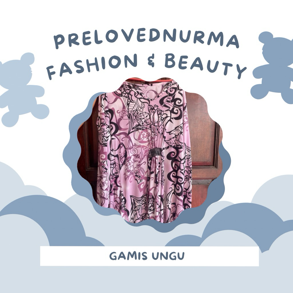 Preloved - gamis ungu