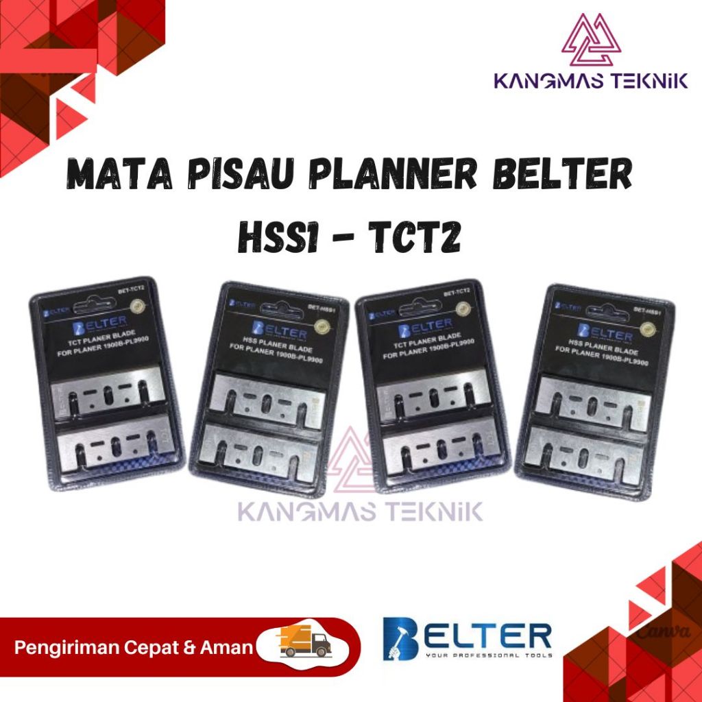 Belter Mata Pisau Mesin Serut Kayu pisau ketam kayu mata pisau mesin Planer kayu HSS1 TCT2 untuk Pla