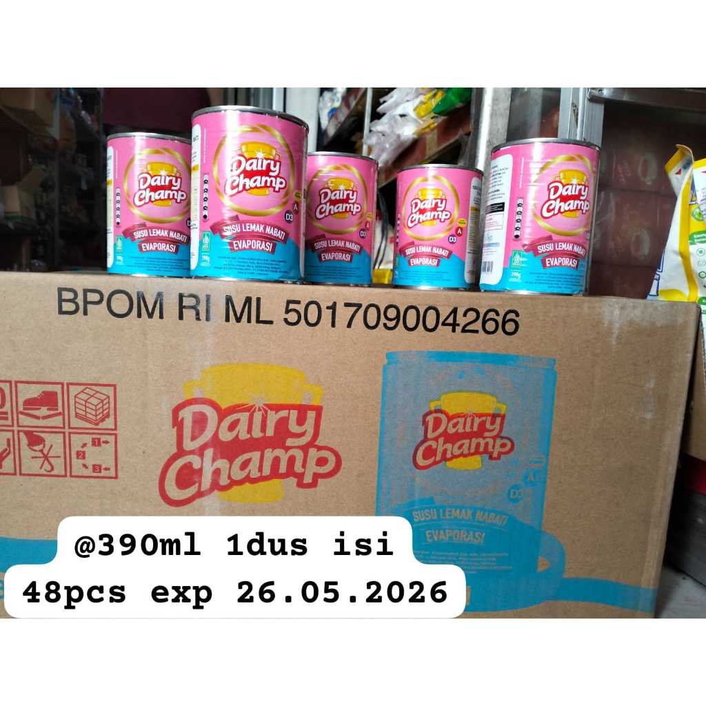 

Susu Evaporasi Dairy Champ 390 gr Termurah