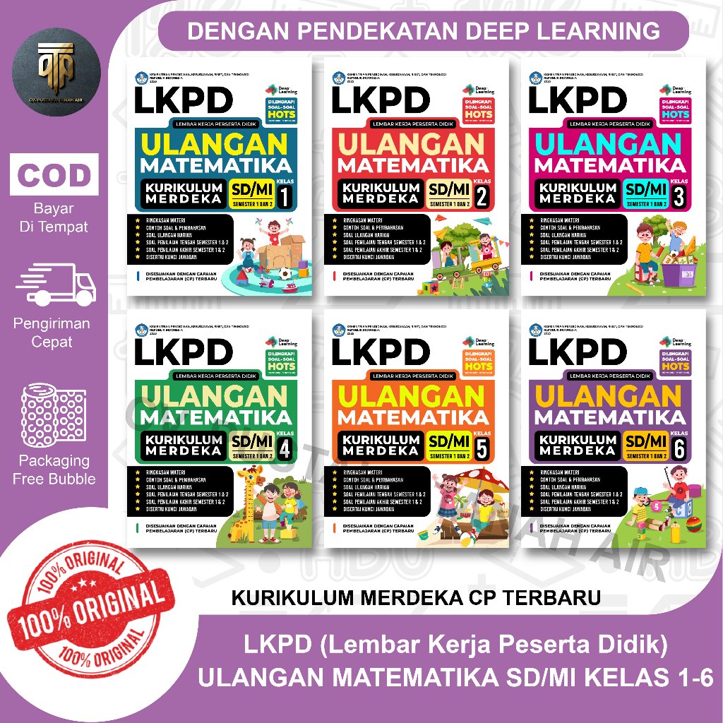 Buku LKPD Ulangan Matematika SD/MI Kelas 1-6