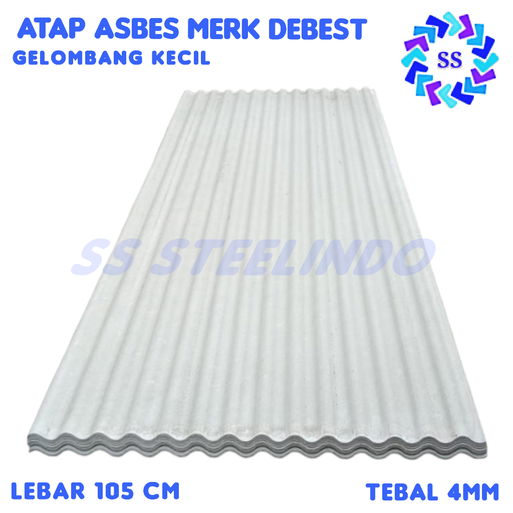 ATAP GENTENG ASBES ELEPHANT TEBAL (1,5M - 1,8M - 2,1M - 2,4M - 3M)